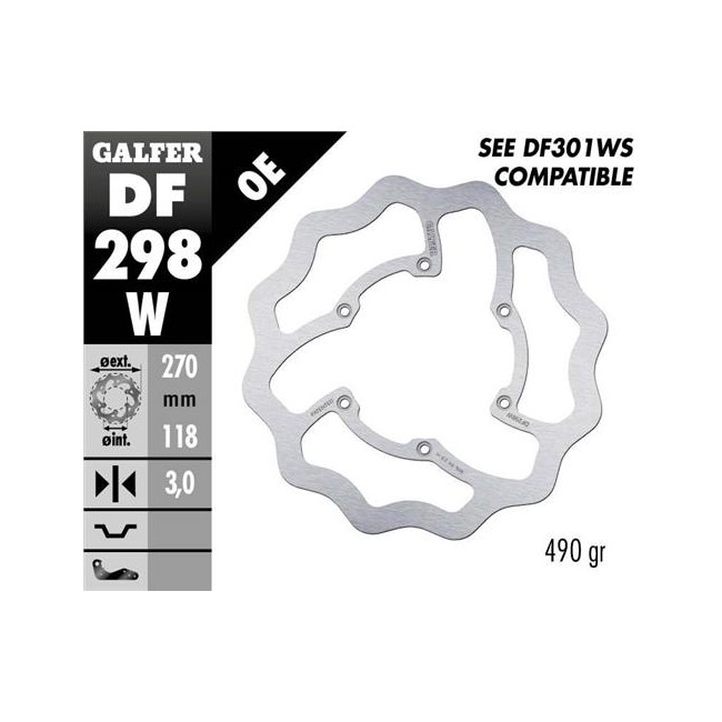DISCO DE FRENO DELANTERO YAMAHA YZF 250 2016