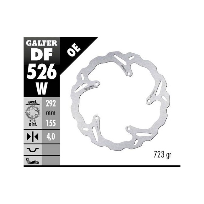 DISCO DE FRENO DELANTERO YAMAHA YZF 125 08/13