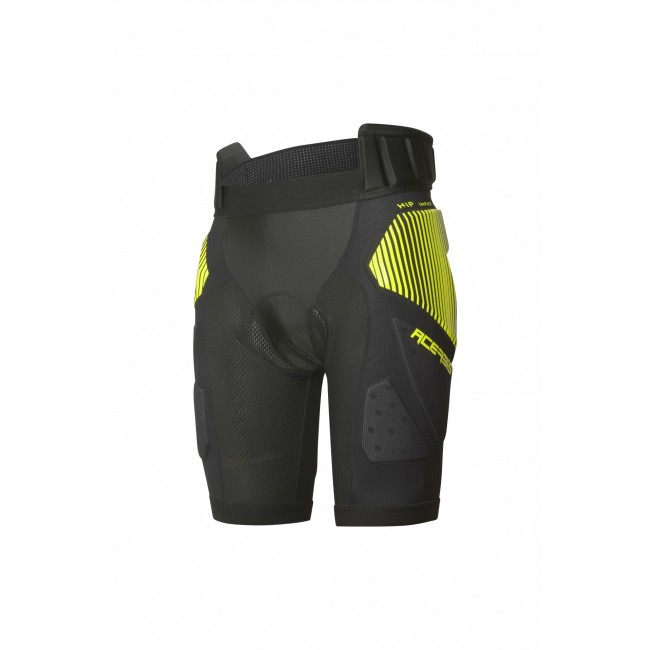 PANTALON CORTO ACERBIS SOFT RUSH CON PROTECCIONES NEGRO