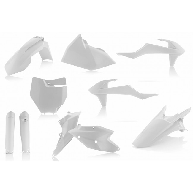 FULL KIT DE PLASTICOS ACERBIS KTM SX/SXF 16/18 BLANCO