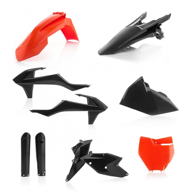FULL KIT DE PLASTICOS ACERBIS KTM SX/SXF 16/18 NARANJA/NEGRO