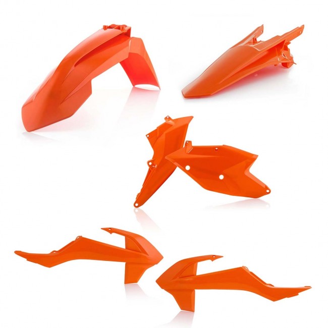 KIT PLASTICO ACERBIS KTM EXC/EXC-F 17/19 NARANJA
