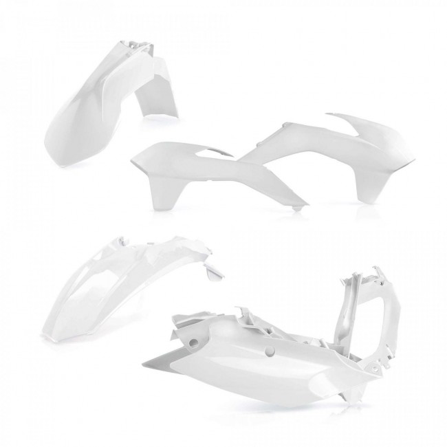 KIT PLASTICO ACERBIS KTM EXC/EXC-F 14/15/16 BLANCO