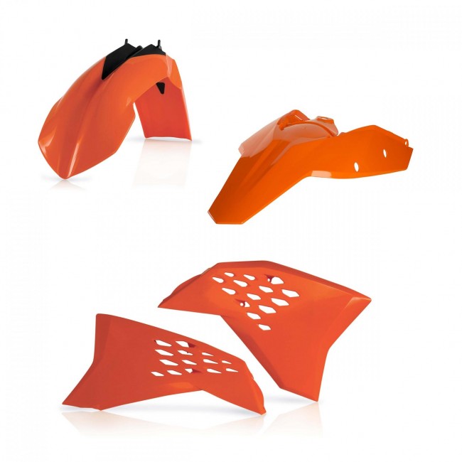 KIT PLASTICO ACERBIS KTM EXC/EXC-F 08/11 NARANJA