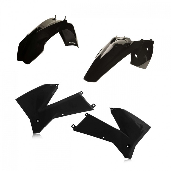 KIT PLASTICO ACERBIS KTM EXC 2T/4T 05/07 NEGRO