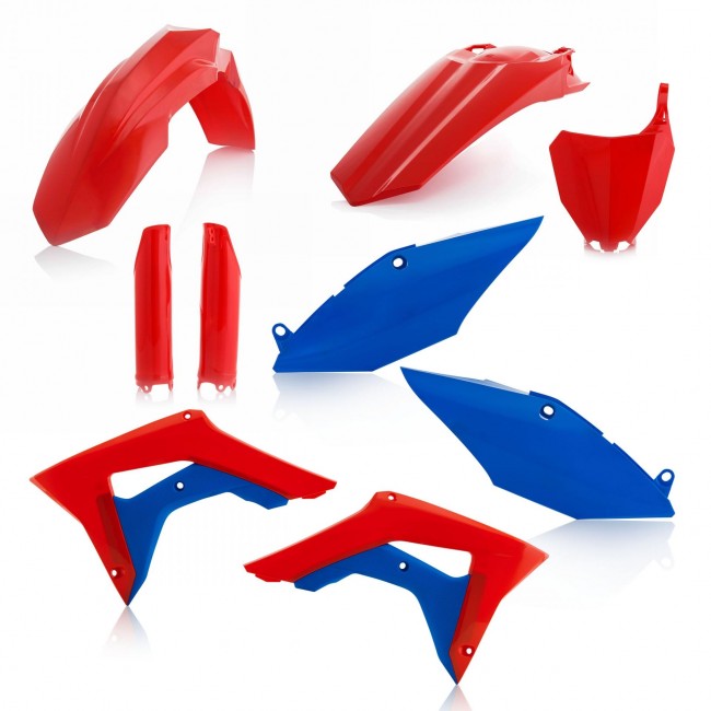 FULL KIT PLASTICO ACERBIS HONDA CRF 450R 17/18 ROJO/AZUL