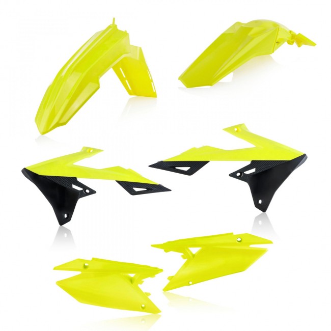 KIT DE PLASTICOS ACERBIS RMZ 450 18/21 RMZ 250 19/21 AMARILLO FLUOR/NEGRO