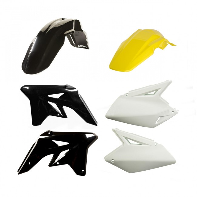 KIT DE PLASTICOS ACERBIS RMZ 250 07/09 NEGRO/AMARILLO