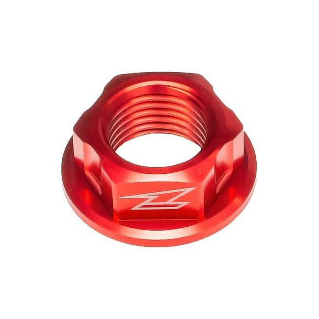 TUERCA DELANTERA ZETA HONDA/KAWASAKI/YAMAHA M16X22 1.5 ROJO