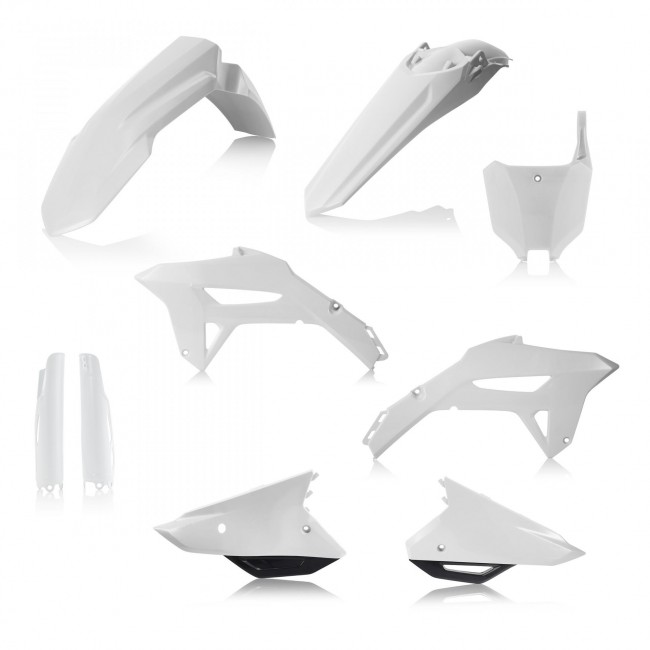 FULL KIT PLASTICO ACERBIS HONDA CRF 450 R 2022 COLOR BLANCO/NEGRO