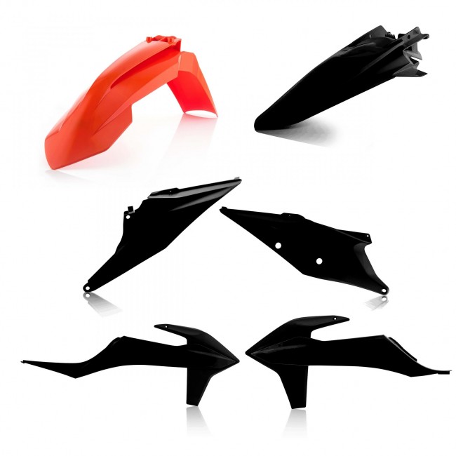 Acerbis Lower Fork Cover Set For KTM EXC/XC-W/SX/XC – White, Fits 2008-2015 Models