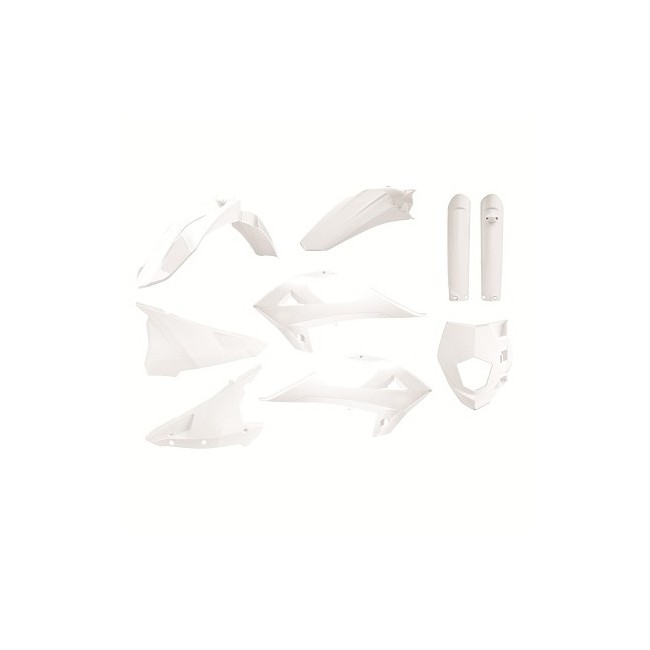 FULL KIT DE PLASTICOS POLISPORT GAS GAS/RIEJU BLANCO