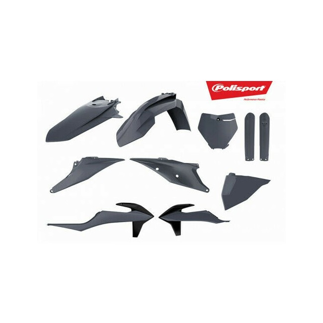 KIT DE PLASTICOS COMPLETO POLISPORT KTM SX/SXF (19/22) GRIS