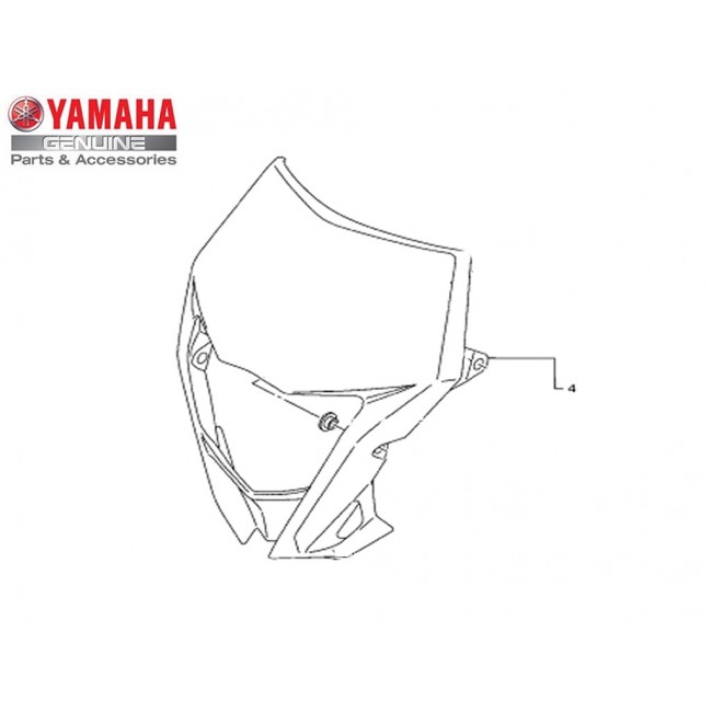 PORTAFARO BLANCO YAMAHA ORIGINAL WRF 250/450 12/19