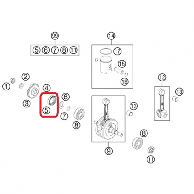 RETEN CIGUEÑAL 26X35X6BSL