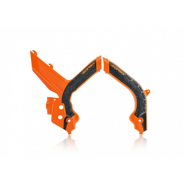 PROTECTORES DE CHASIS KTM NEGRO/NARANJA EXC/EXCF/XCW/XCFW 20/21