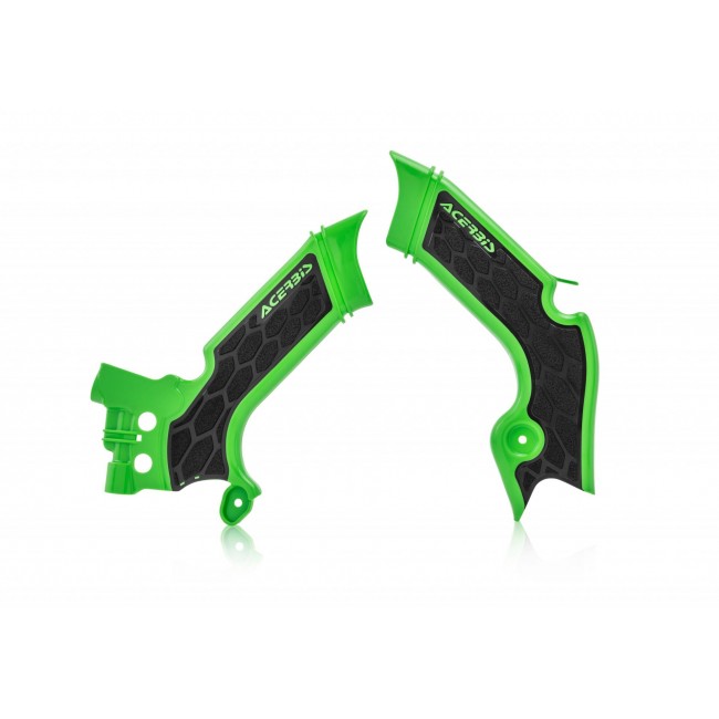 PROTECTORES CHASIS ACERBIS NEGRO/VERDE KAWASAKI KXF 250/450 (19/21)