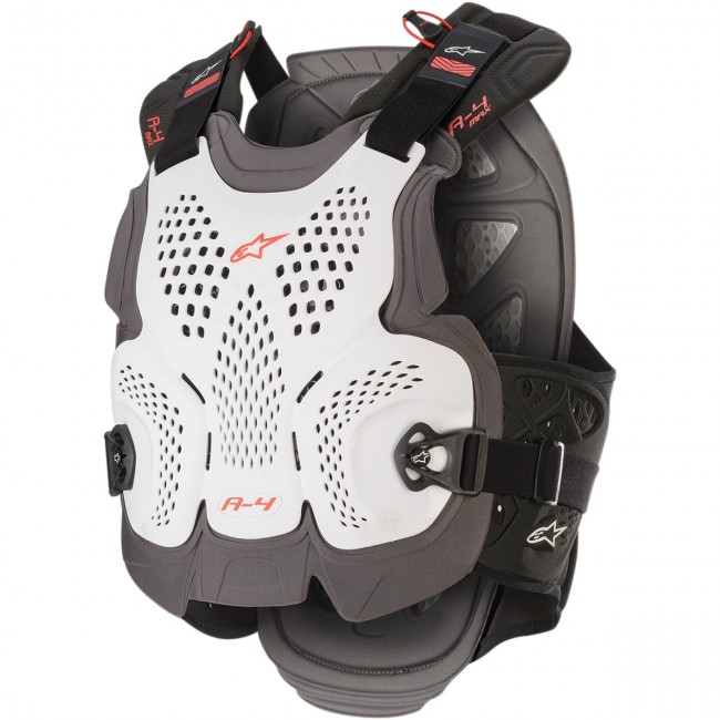 PETO ALPINESTARS A-4 MAX BLANCO/ROJO/NEGRO
