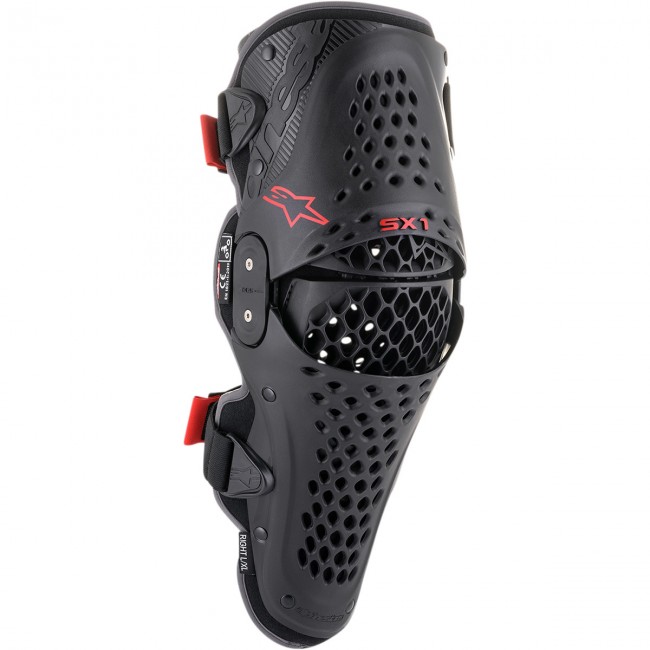 RODILLERA ALPINESTAR SX-1 V2 NEGRO/ROJO