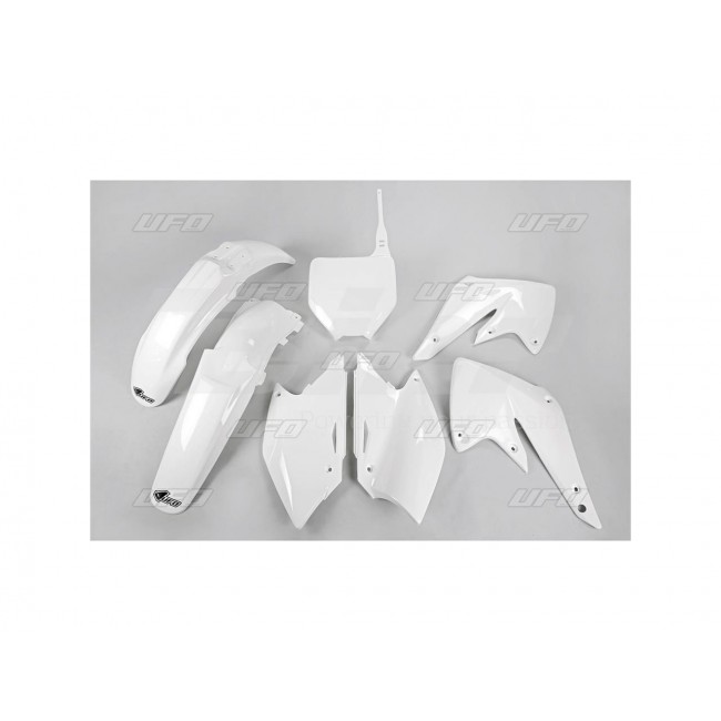 KIT DE PLASTICOS UFO BLANCO PARA KAWASAKI KXF 250 04/06 Y RMZ 250 04/06