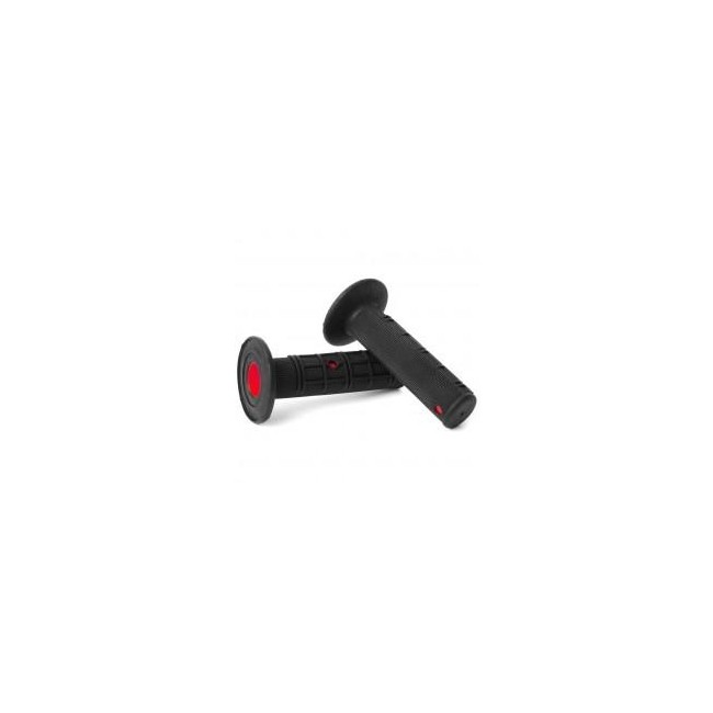 PUÑOS PROGRIP CROSS DOBLE DENSIDAD GEL NEGRO/ROJO