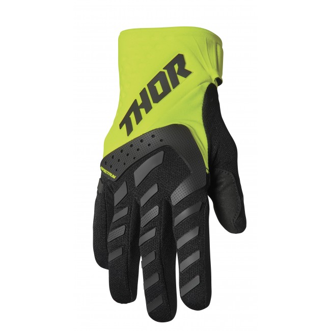 GUANTES THOR SPECTRUM JUNIOR NEGRO/ VERDE FLUOR