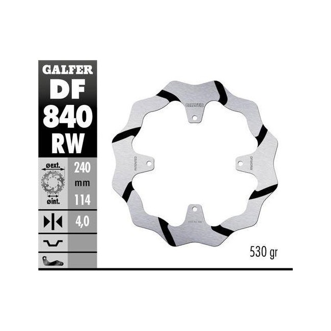 DISCO DE FRENO TRASERO TM EN/MX/F   125/144/250/300/450/530