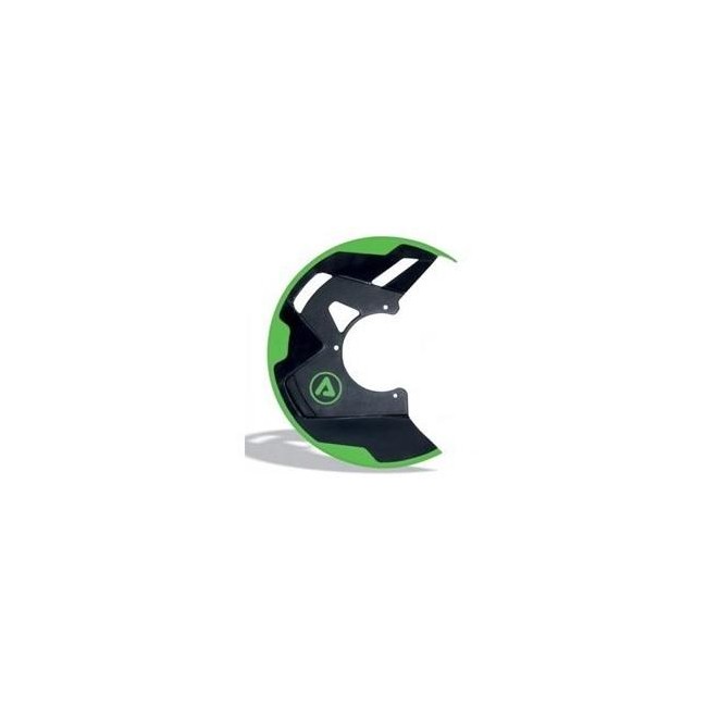 PROTECTOR DE DISCO DELANTERO ACERBIS VERDE/NEGRO