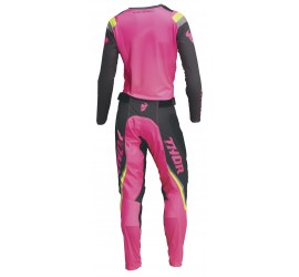 CAMISETA THOR PULSE REV MUJER NEGRO/ROSA FLUOR