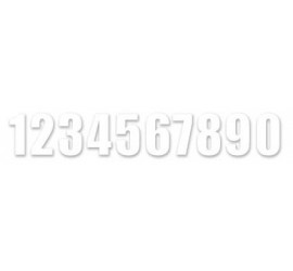 PACK 3 NUMEROS BLANCOS 16.5cm