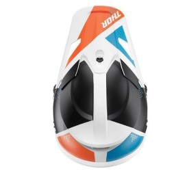 CASCO THOR SECTOR BLADE JUNIOR BLANCO/TURQUESA MATE