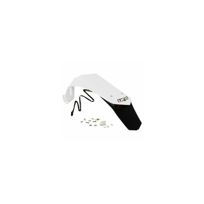 GUARDABARRO TRASERO UFO BLANCO CON LUZ LED PARA YAMAHA WR250 07/15 WR450 07/11
