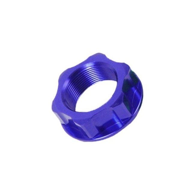 TUERCA DE EJE ZETA M22 X 27 1.0 YAMAHA YZ 65/85 TTR 50/110/125 AZUL