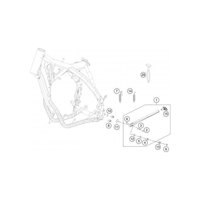 CASQUILLO PATA DE CABRA KTM ORIGINAL   Nº4