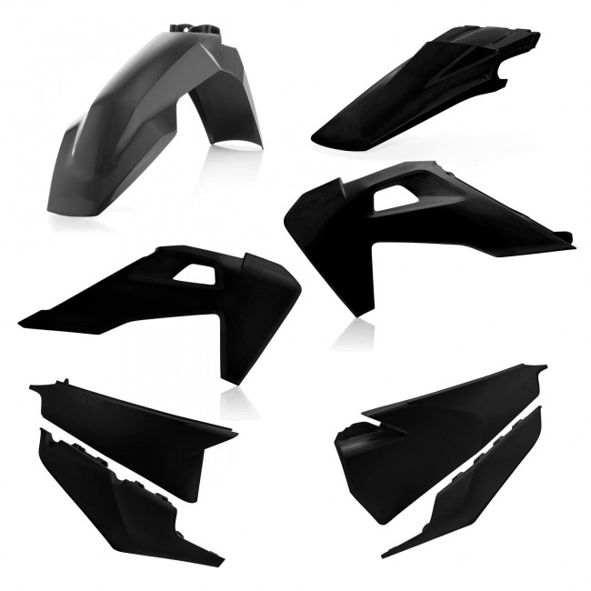 KIT PLASTICOS ACERBIS HUSQVARNA TC/FX/TX 2022 NEGRO