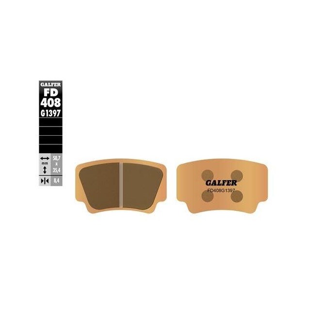 PASTILLA TRAS  SINTERIZADA  KTM SX 450/505 XC 450/525 08/21