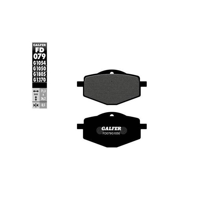 PASTILLA DEL/TRAS SEMIMETAL PARA YAMAHA DT 125 99/21