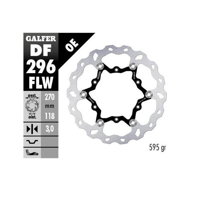 DISCO DE FRENO DELANTERO YAMAHA YZ125/250 22 YZ250F 21/22 450F 20/21 WR450F/250F