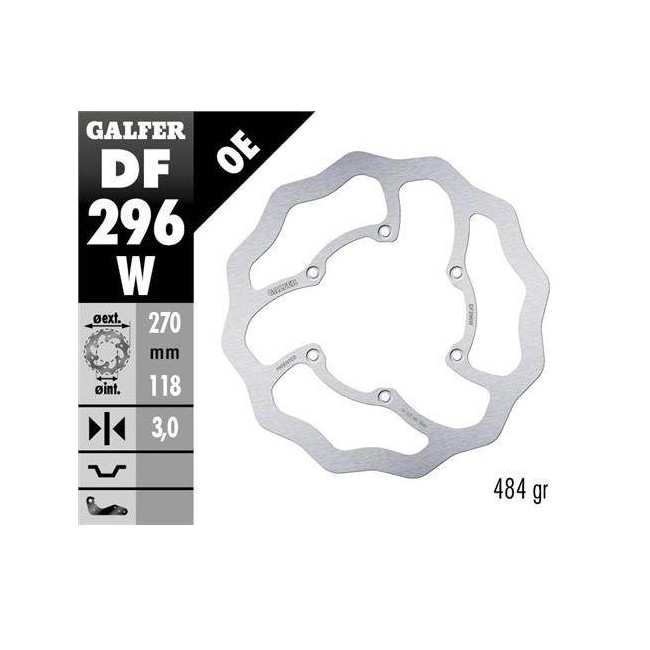 DISCO DE FRENO GALFER DELANTERO FIJO YAMAHA YZ125/250 YZ250F 450F WR450F/250F