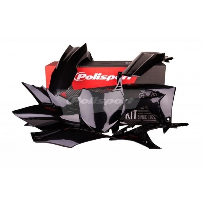 KIT DE PLASTICOS POLISPORT HONDA CRF 250F 14/17 450 13/16 NEGRO