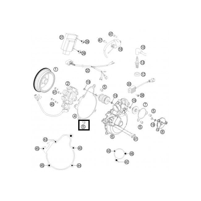 CLAVIJA DE TAPA ORIGINAL KTM 9.8X7X10 (REF 05)