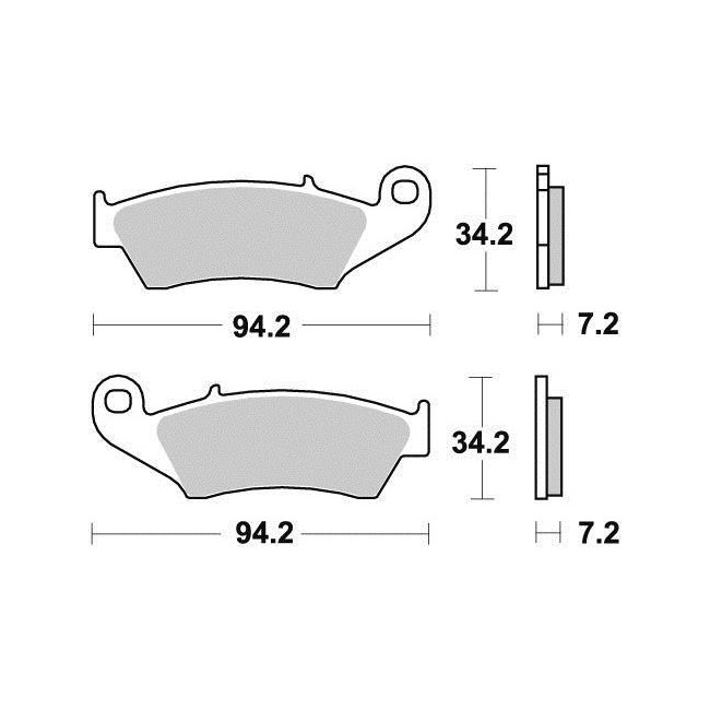 PASTILLAS DELANTERA KYOTO SEMIMETAL HONDA/GAS GAS/YAMAHA/SUZUKI/KAWASAKI