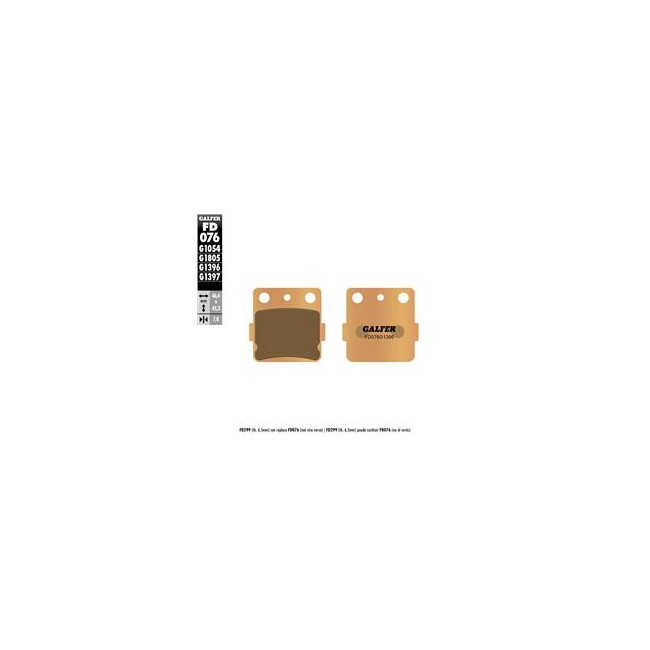 PASTILLA TRAS SINTERIZAD  KAWASAKI KX/KXL  80/85/140 (VARIOS)