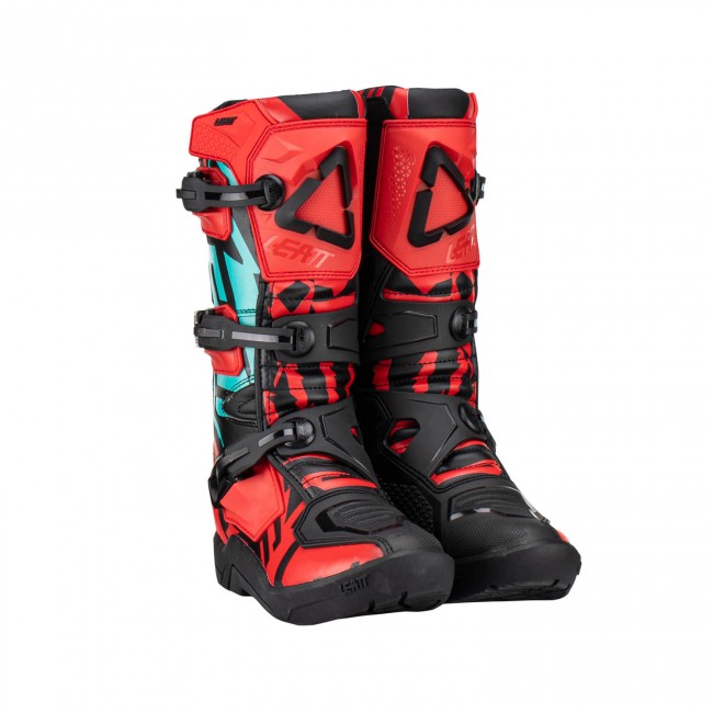 BOTAS LEATT JUNIOR 3.5 ROJO/NEGRO/AZUL