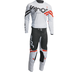 CAMISETA THOR PULSE CUBE GRIS CLARO/ROJO/NARANJA