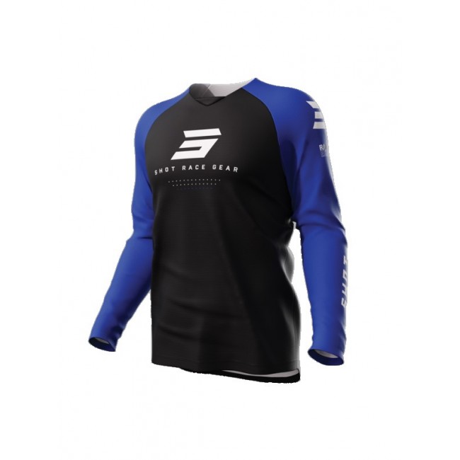 CAMISETA SHOT RAW AZUL/NEGRO
