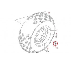 TUERCA RUEDA DELANTERA ORIGINAL SUZUKI LTZ 4OO (N10)