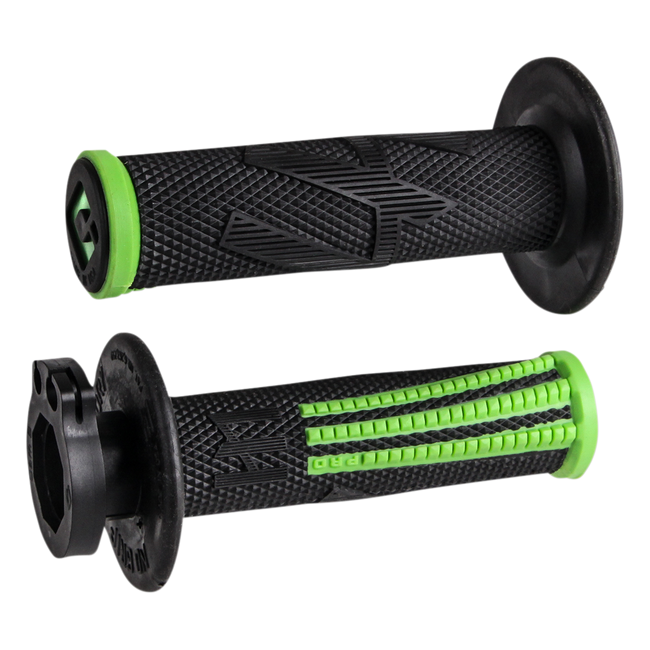 PUÑOS ODI EMIG PRO MX V2 LOCK/ON NEGRO/VERDE