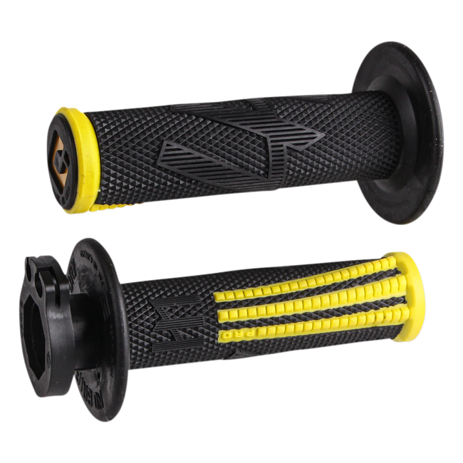 PUÑOS ODI EMIG PRO MX V2 LOCK/ON NEGRO/AMARILLO