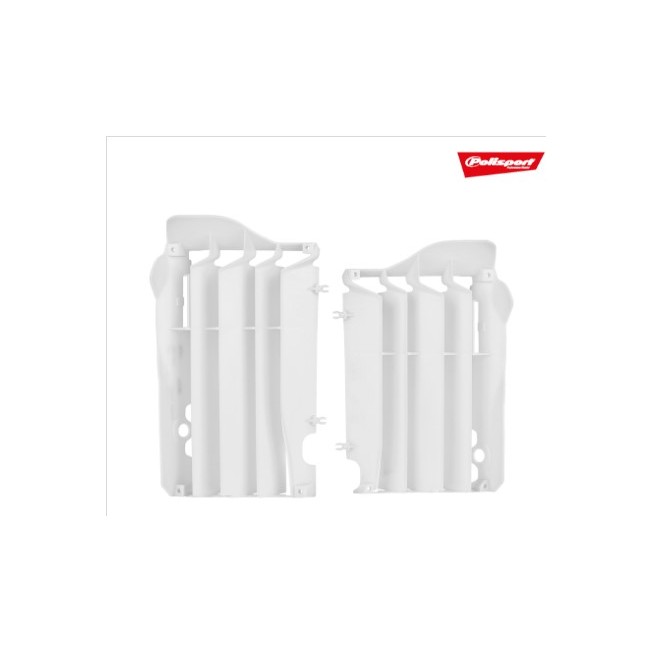 JUEGO DE ALETAS RADIADOR POLISPORT HONDA CR 125/250 00/04 CRF 450 03/04 BLANCO